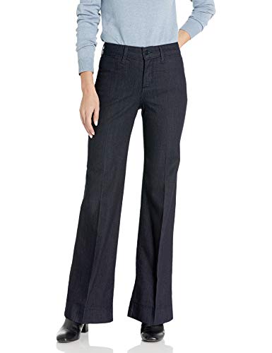 NYDJ Teresa Trouser Jeans in Premium Denim, Dark Enzyme, 12