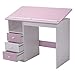 Tangkula Drawing Desk Drafting Table Adjustable Top Art Craft w/Drawers