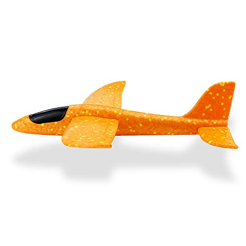 Weoxpr 2 Pack 35cm Soft Foam Airplane, Manual Throwing Inertial Plane Model for Outdoor Sports Toy ＆ Kids Toys Gift - Thumbnail 3