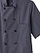 Five Star Chef Apparel 18025 Unisex Short Sleeve Chef Jacket Charcoal L