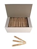 KingSeal 3.5 Inch Wood Steak Markers - 500 Count, Medium
