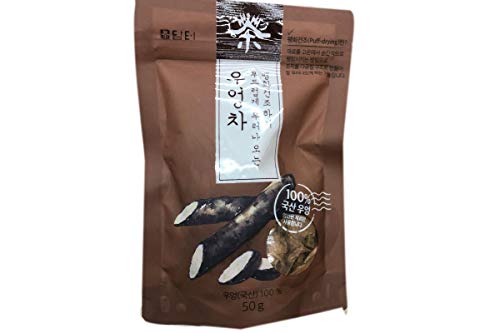 Korea Asian Burdock Root Slices Tea Korean GobÅ Thorny Burr Lappa Woo Ung Niubangcha êµ­ì‚°ìš°ì—‰ì°¨ éŸ©å›½ç‰›è’¡èŒ¶1.8oz - total of 4 units