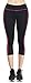 Picotee Women's Yoga Capri Pants Workout Running Pants Leggings High Waist With Pocket