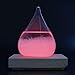 Storm Glass Clear Weather Predictor and Barometer Decoration Unique Home and Office Desktop Gift (LED Base Included!)