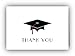 Wildvalley Design Graduation Cap Thank You Cards - 24 Cards & Envelopes