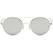 SojoS Small Round Sunglasses Thin Lightweight Metal Frame Mirrored Lens SJ1068