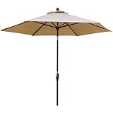 Hanover TRADITIONSUMB Patio Market Umbrella, Tan