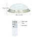 DLLT 24W Dimmable LED Disk Light, Flush Mount Ceiling Light Fixture, Remote Control Surface Mounted Downlight, Brightness Adjustable Round Ceiling Lighting for Bedroom Kitchen Bathroom 11inch