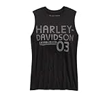 Harley-Davidson Women's Established '03 Muscle Tank, Black