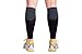 Zensah Ultra Compression Leg Sleeves for Running, Shin Splint Relief, Black,Large