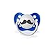 Personalized the Barber Mustache Dark Blue Pacifier Paci Orthodontic Binky Baby Boy