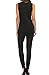 SUNNOW Womens Black Sleeveless Evening Party Playsuit Ladies Lace Long Jumpsuit (L=US 10-12, Black)
