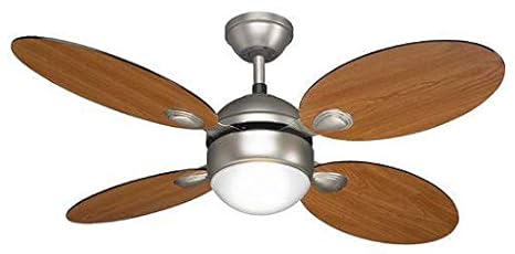 Nickel Dimmable Ceiling Fan With Remote Silver Noma Ceiling Fan