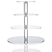 Utenlid Acrylic 4-Tier Round Stacked Party Cupcake Stand with Stable Screw-On Pillars - Tiered Cupcake Stand/Cupcake Tower