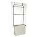 HOMZ Over-The-Door Towel and Garment Organizer with Laundry Bag, Silver 21