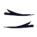 Set of 2 Blue Concord Pinch Clip with Printed Metallic Pattern
