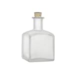 Nakpunar Square Glass Bottle with Cork Finish 7 oz