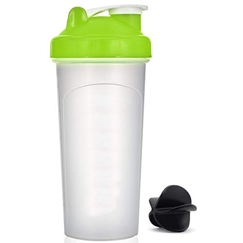 HOOPLE 20oz Green Mix Whip Blend & Shake Clear Classic Colored Screw