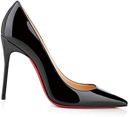 Christian Loubo Womens Pointed Toe and Superfine Stiletto 100MM Heel Sandals