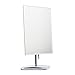 LEJU Premium Modern Rectangle Vanity Makeup Mirror | Portable Polished Chrome Contemporary Finish | Adjustable Easy Positioning | Best Luxury Quality Beauty Mirror