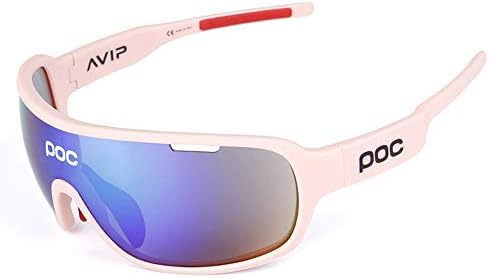 TFGY Sports Sunglasses Polarized, 5 Lenses Sports Outdoor Windproof Glasses Anti-Fog Uv Ray Resistant, Man And Woman Cycling Mountain Bike Golf Skiing