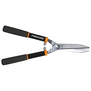 Image of Fiskars 9191 Power Lever 8-Inch Hedge Shears With Soft Grip Handle