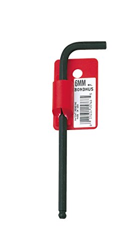 Bondhus 15784 14mm Ball End Tip Hex Key L-Wrench with ProGuard Finish, Tagged and Barcoded, Long Arm
