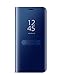 Samsung Galaxy S6 Edge Plus Slim Multi-Function Mirror Case S-View Stand flip Protection Cover (Blue)