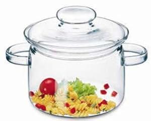 Amazon.com: Simax Glassware - Olla de cristal con tapa, asas ...