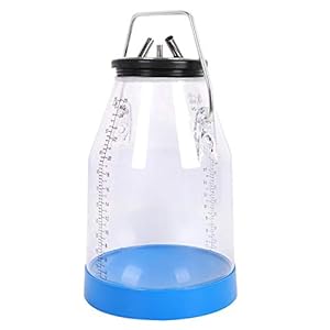 Taidda- Serbatoio della mungitrice, Serbatoio per Secchio della mungitrice da Latte Trasparente a Doppia Scala Portatile…