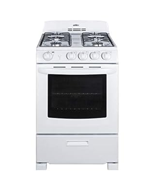 Summit 24" Freestanding Gas Range with Broiler Compartment