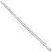 Italian 6.5mm Solid 925 Sterling Silver Beveled Cuban Curb Link Chain + Microfiber Jewelry Polishing Cloth