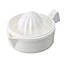 BOGZON Manual Lemon & Citrus & Lime & Orange Squeezer with Bowl - Juicer Strainer with Handle and Pour Spout, White