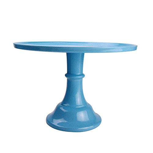 Round Cake Stand 11" Cake Display Rotating Stand Dessert Cupcake Revolving Turntable Display Tray for Graduation,Wedding,Birthday,Party,Anniversary,Ceremony (1Pack, Baby Blue) - Thumbnail 3