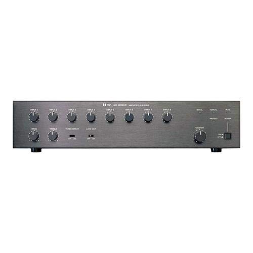 TOA ELECTRONICS A-912MK2 120W 8-Channel Modular Mixer/Amplifier, Auxiliary Output, External Mute Terminals, Dual Mute Bus, Direct Low-Impedance Output Mode