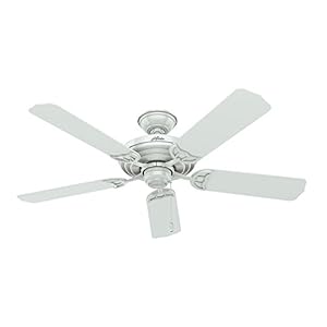 Hunter Sea Air Indoor / Outdoor Ceiling Fan with Pull Chain Control, 52″, White