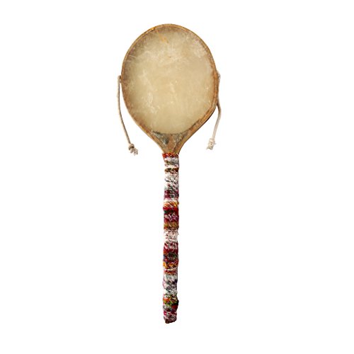 De Kulture Works Handheld Traditional Damroo (Lollipop Drum) an Indian Folk Musical Percussion Instrument - Thumbnail 4