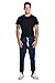 PROGO USA Men's Joggers Sweatpants Basic Fleece Marled Jogger Pant Elastic Waist (Medium, Navy)