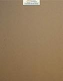 25 Sheets Chipboard 46pt (point) 11 X 14 Inches Medium Weight Scrapbook|Frame Size .046 Caliper Thickness Cardboard Craft|Ship Brown Kraft Paper Board