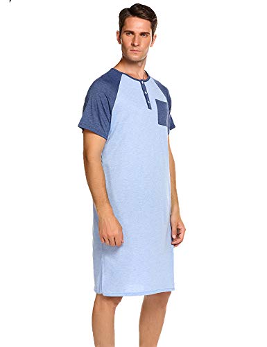 Skylin Cotton Mens Sleep Shirt Deals 