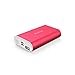 Yoobao Small Portable Charger 6000mAh Power Bank Battery Backup Phone Charger External Battery Pack Cellphone Powerbank Dual Input Compatible iPhone X 8 7 Plus Android Samsung Galaxy Smartphone - Red