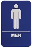 Men Restroom Sign-Blue