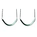 Swing-N-Slide WS 4761 Heavy Duty Swing Seat Set of Outdoor Playground Swings with Coated Chains & Quick Links, Green, Pack of 2