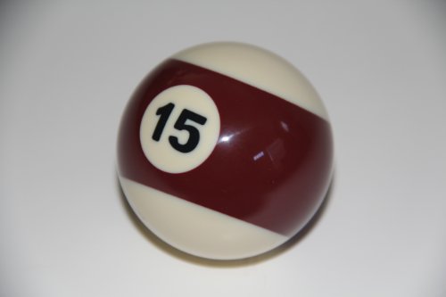 Epco Replacement Ball #15 Economy Regulation Billiard or Pool Set, 5.75oz, 2.25" diam