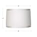 Off White Fabric Drum Shade 15x16x11 (Spider)