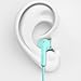 Reetec In Ear Headphones Stereo Bass Sports Earbuds RT-S1 Volume Remote Control with Microphone Wired Headphones Earphones (Cyan)