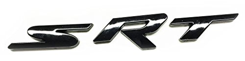 New Black SRT Emblem Replaces OEM Mopar Jeep Grand Cherokee Badge Dodge Chrysler 68248405AA