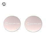 PAMKER 40x40MM Circular Mount Colorful Metal Plate with Adhesive for All Magnetic Car Mount Cellphone Holder X2 Pack (Rose Gold)