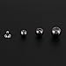 Mix Size Pearl Rivet, 6mm 8mm 10mm 12mm White Pearl Beads Studs for Crafts Bags Decoration Black