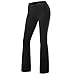 Women's Solid Cotton Spandex Boot Cut High Waisted Flare Yoga Pants Workout Casual Trousers Comfortable Flared Leggings Black XL